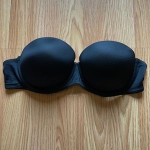 PINK VICTORIA SECRET STRAPLESS PUSH UP 36B BRA